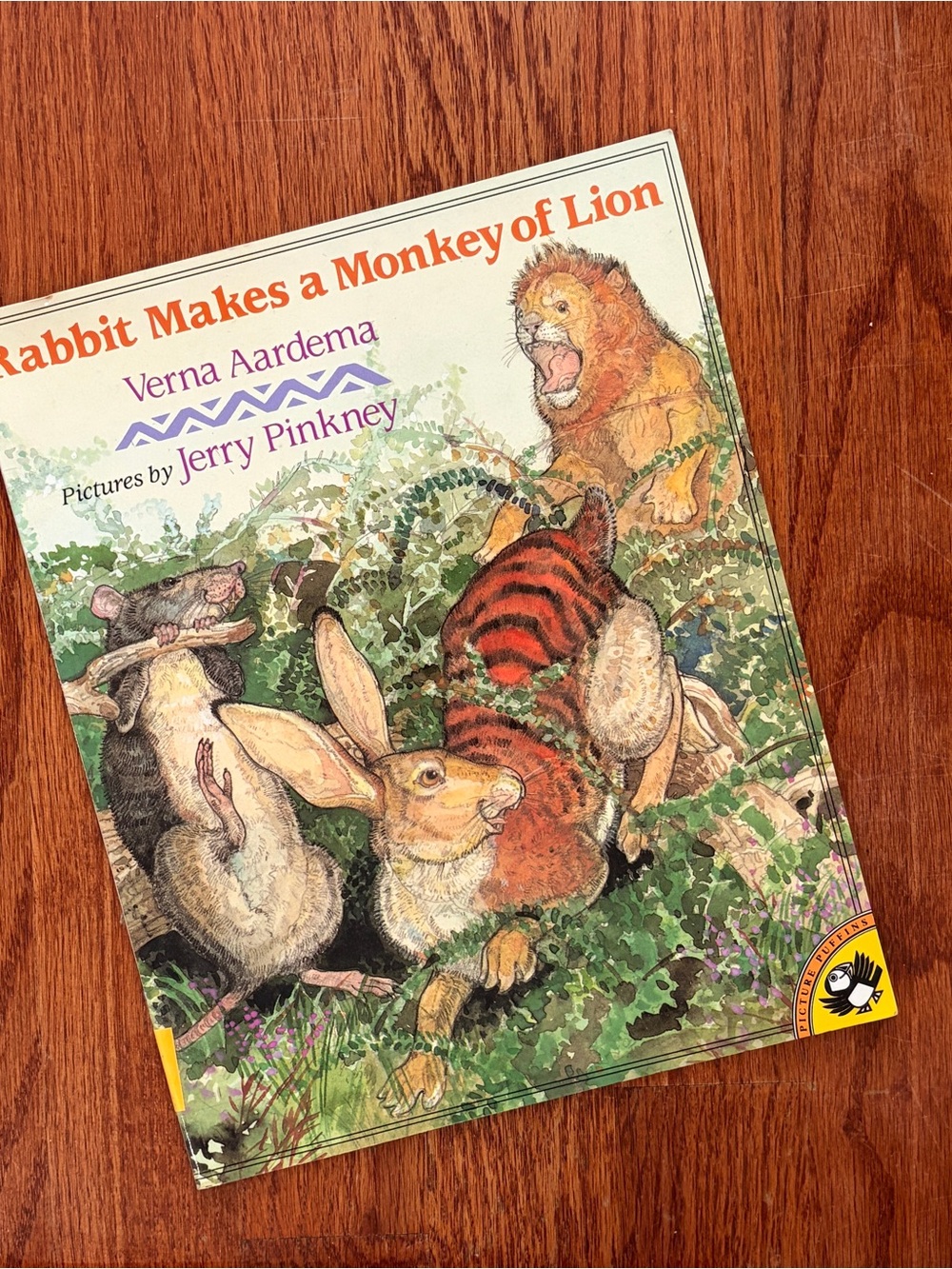 Rabbit Makes a Monkey of Lion by Verna Aardema